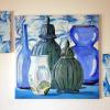 Blue Vases 18" x 18" $200.00