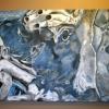 Blue Shell Abstract 18' x 60" $600.00